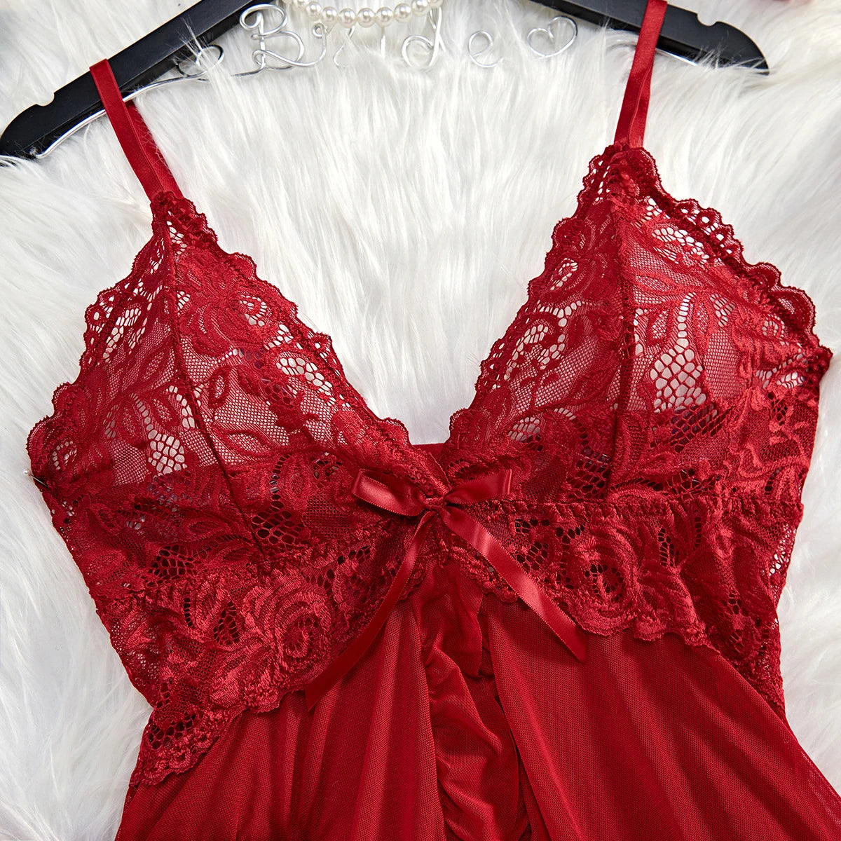 Set Lingerie Allure - Nuisette en dentelle avec culotte assortie